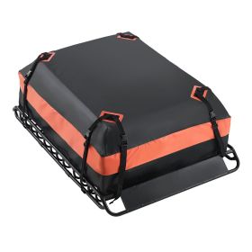 VEVOR Roof Rack Basket, 51 x 36 x 4.1 in, Universal Rooftop Cargo Carrier with 1120 x 870 x 260 mm Cargo Bag, Net, Ratchet Straps