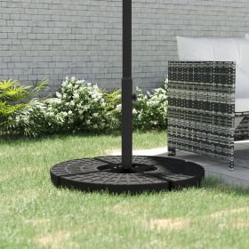 Outdoor Universal Cross Brace Stand for Small Offset Umbrella or Large Market Umbrella (Option: Black-1080x140x90 mm)